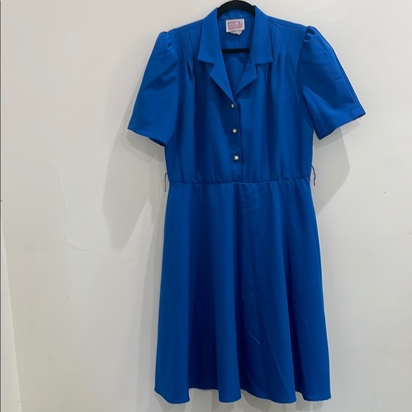 California Looks - Vintage 80s Dress Size 12 - Picture 2 of 13